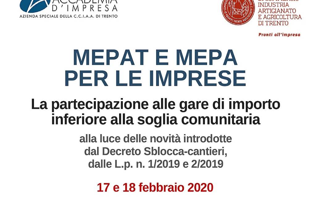 Incontri su MEPAT e MEPA per le imprese