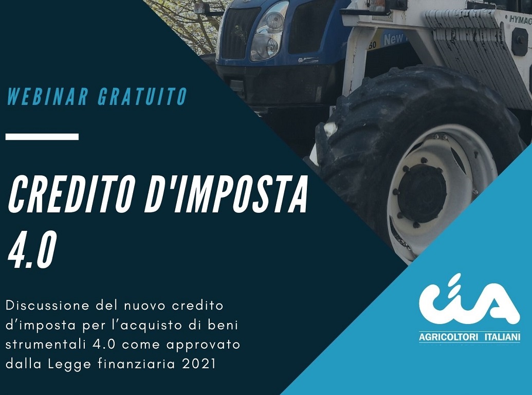 webinar gratuito CREDITO D’IMPOSTA 4.0