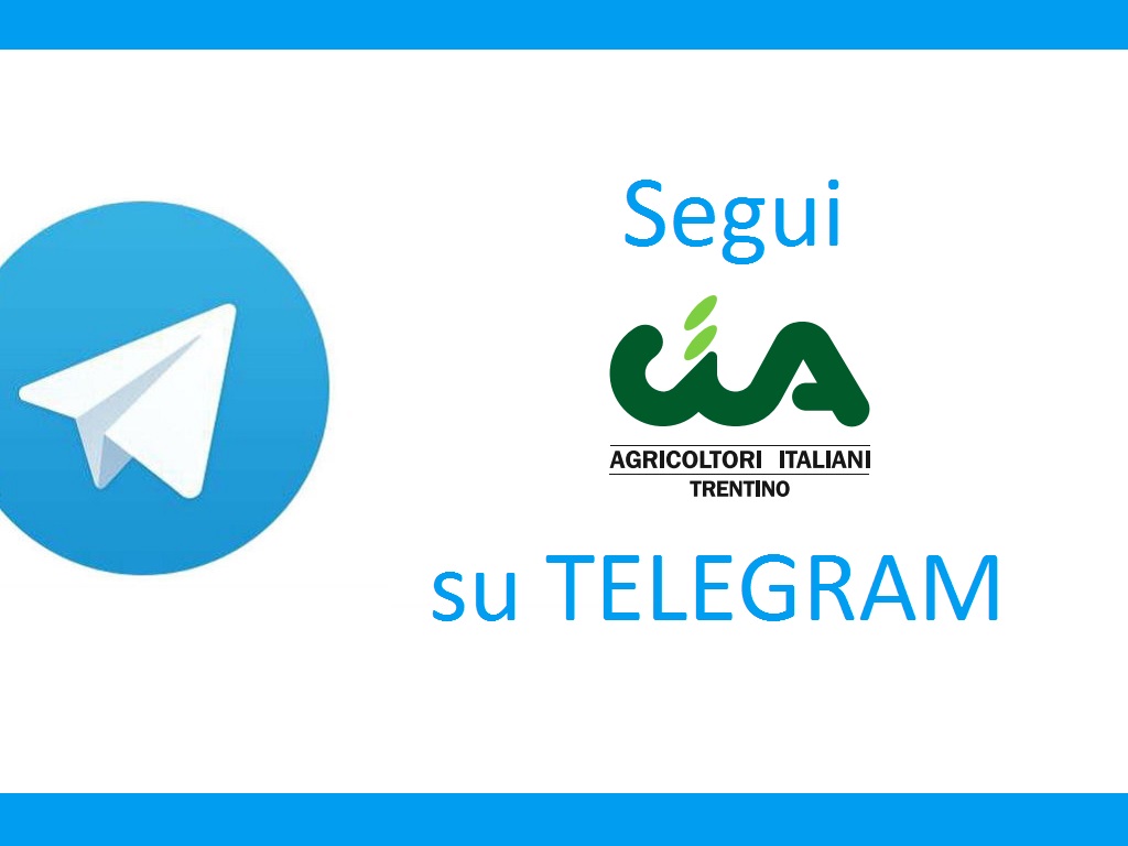 Telegram: un nuovo servizio di CIA Trentino