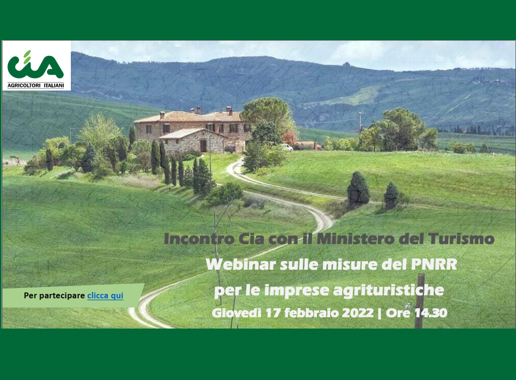 Agritur: webinar sulle misure PNRR