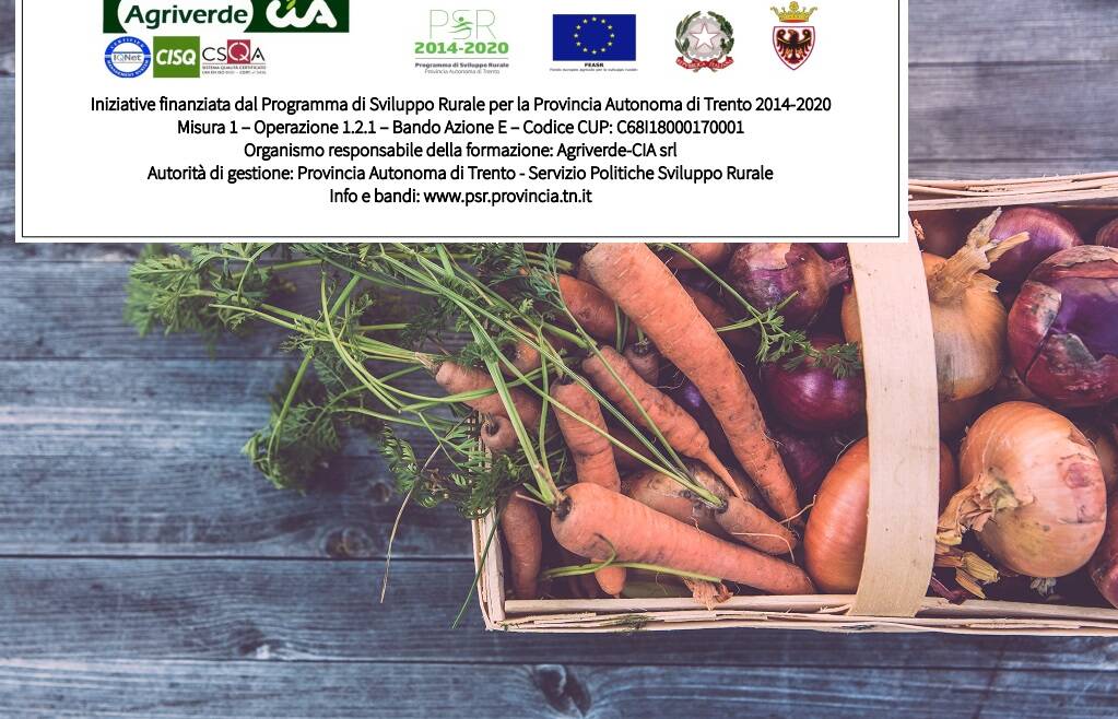 CORSO DALL’ORTO ALLA TAVOLA: TECNICHE DI COLTIVAZIONE, CONSERVAZIONE E TRASFORMAZIONE