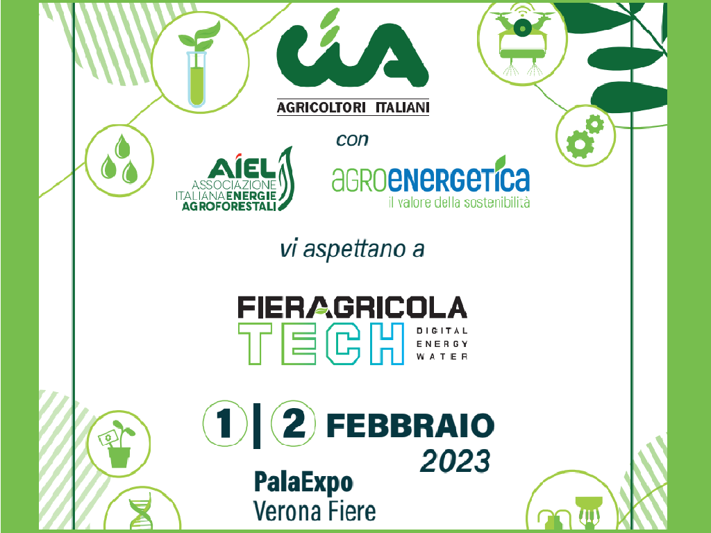Fiera  Fieragricola TECH | PalaExpo di Veronafiere 1 e 2 febbraio 2023
