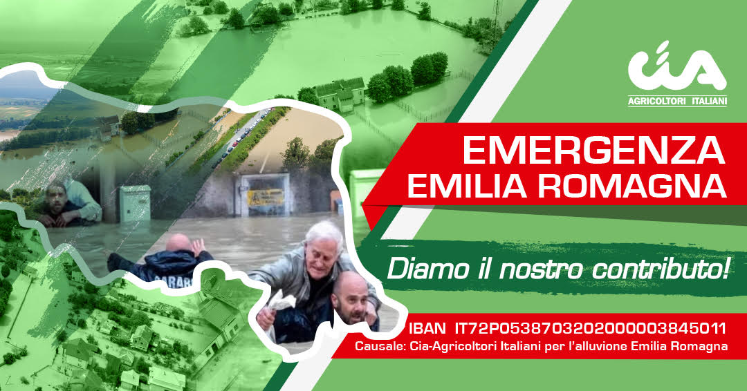 Raccolta fondi Cia per l’emergenza maltempo in Emilia-Romagna