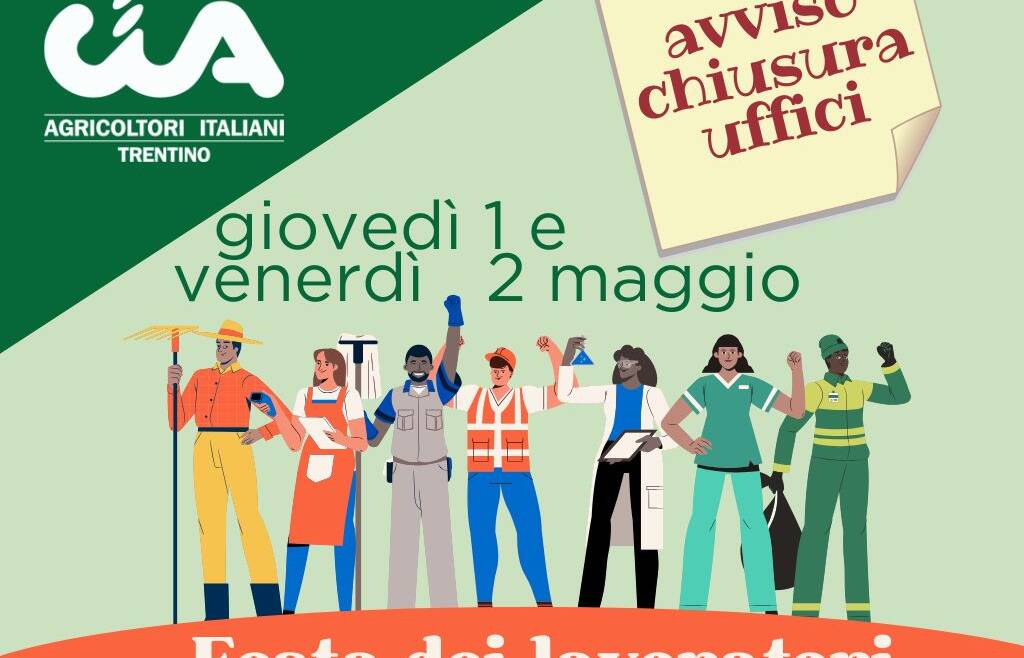 Chiusure uffici CIA del Trentino