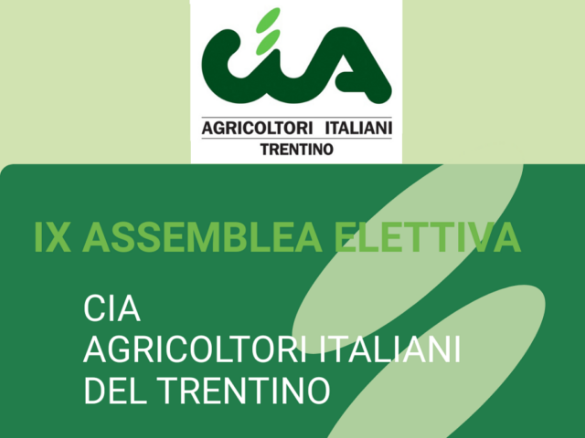 9° Assemblea elettiva CIA Trentino