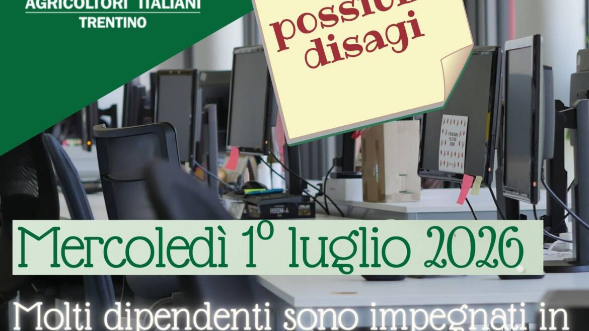 Avviso ai soci e clienti: possibili disagi di servizio