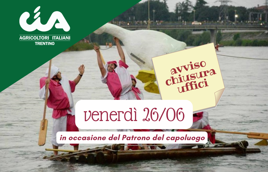 Chiusure uffici CIA del Trentino