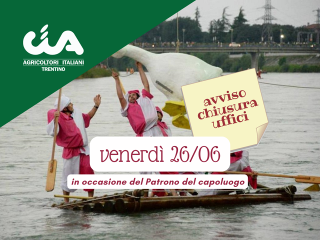 Chiusure uffici CIA del Trentino